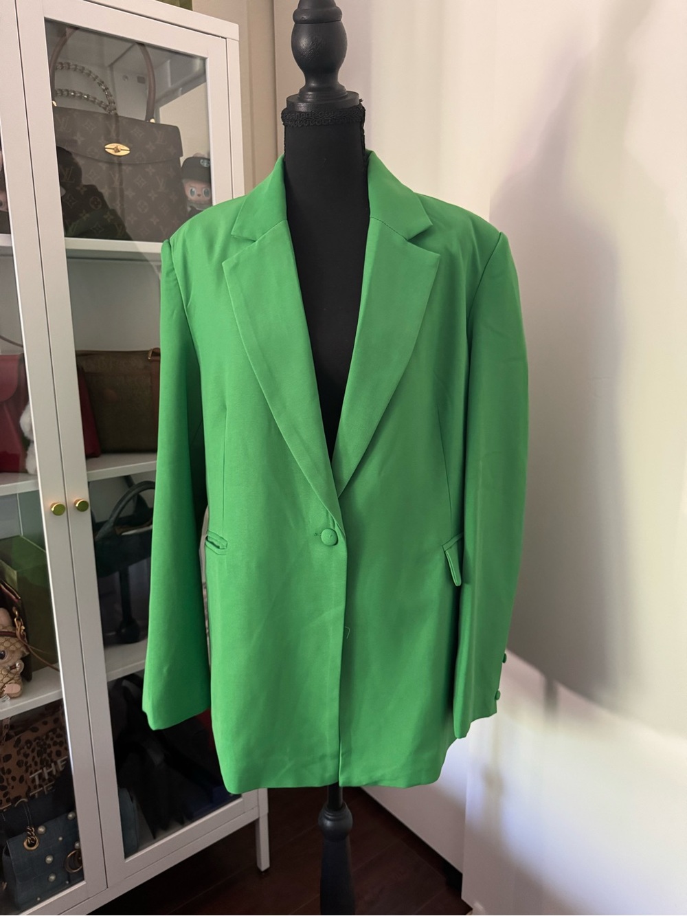 Green Women's Blazer Jacket - Brand Unspecified